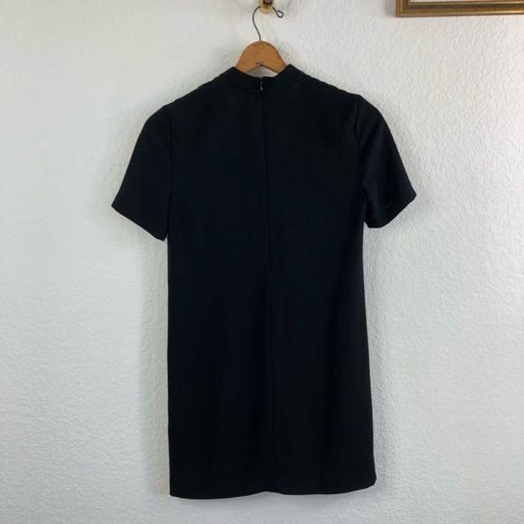 Zara Choker V Neck Plunge Shift Mini Dress Frock - Picture 6 of 7